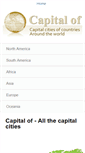 Mobile Screenshot of capital-of.com